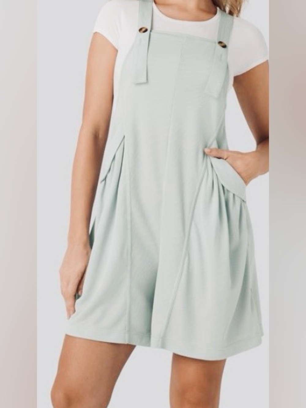 XSMALL.  HALARA WAFFLE OVERALL ROMPER